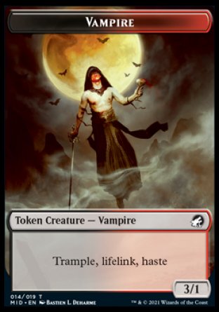 Vampire Token [Innistrad: Midnight Hunt Tokens] | Webway Games