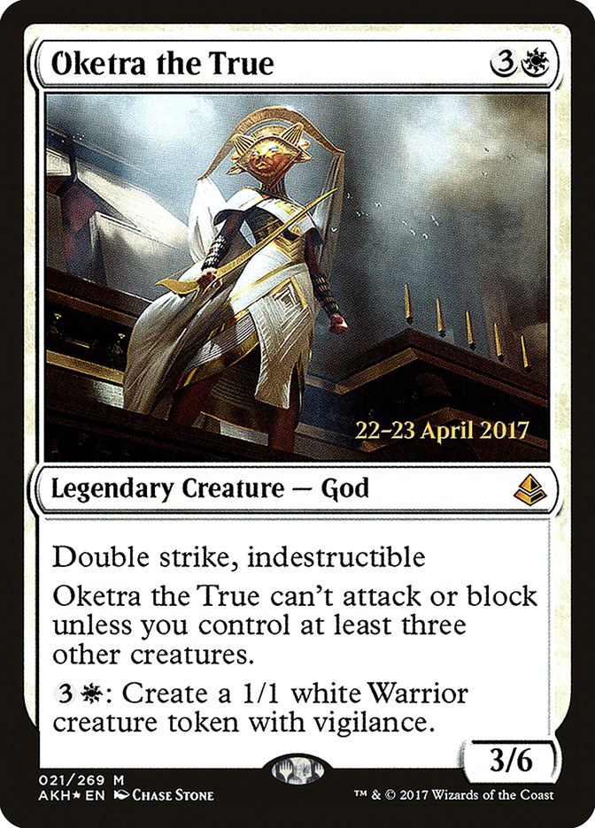 Oketra the True  (Prerelease) [Amonkhet Prerelease Promos] | Webway Games