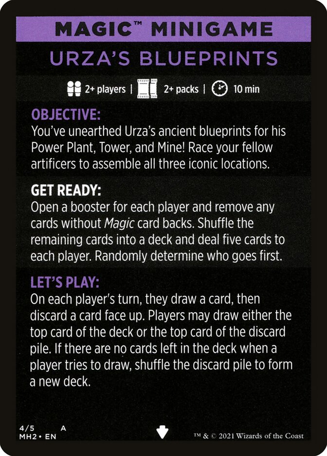 Urza's Blueprints (Magic Minigame) [Modern Horizons 2 Minigame] | Webway Games