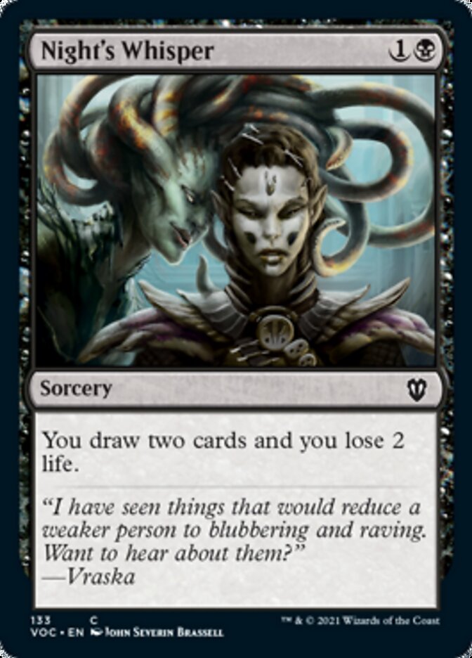 Night's Whisper [Innistrad: Crimson Vow Commander] | Webway Games