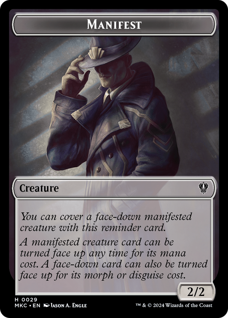 Insect (0016) // Manifest Double-Sided Token [Murders at Karlov Manor Commander Tokens] | Webway Games