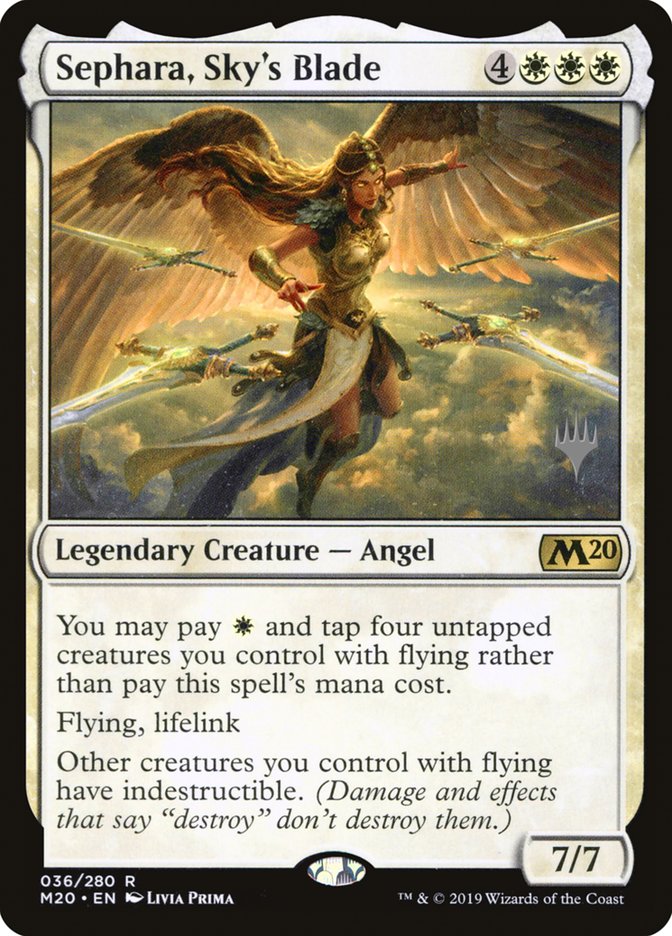 Sephara, Sky's Blade (Promo Pack) [Core Set 2020 Promos] | Webway Games