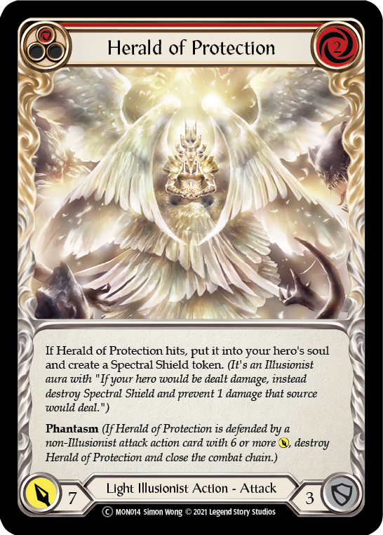 Herald of Protection (Red) [U-MON014] Unlimited Normal | Webway Games