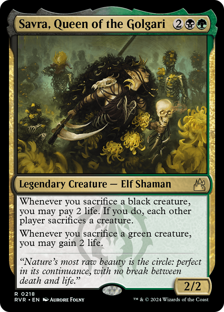 Savra, Queen of the Golgari [Ravnica Remastered] | Webway Games