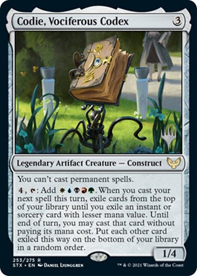 Codie, Vociferous Codex (Promo Pack) [Strixhaven: School of Mages Promos] | Webway Games