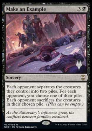 Make an Example (Promo Pack) [Streets of New Capenna Commander Promos] | Webway Games