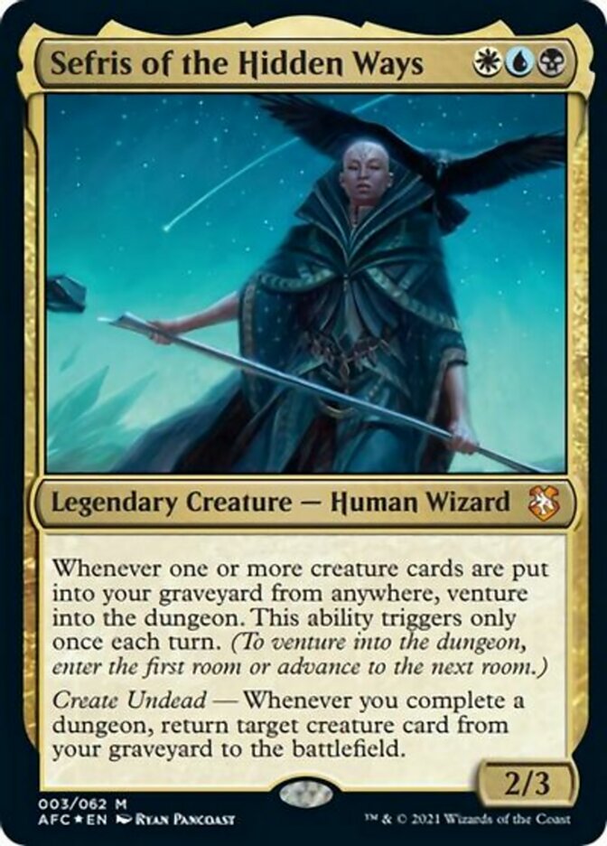 Sefris of the Hidden Ways (Display Commander) [Dungeons & Dragons: Adventures in the Forgotten Realms Commander] | Webway Games