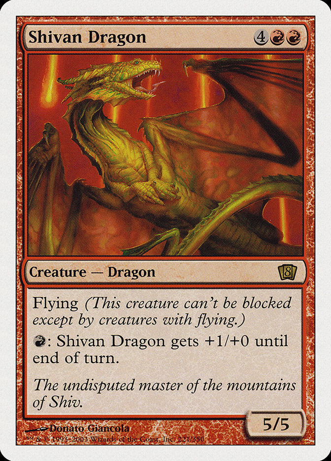 Shivan Dragon [Eighth Edition] | Webway Games