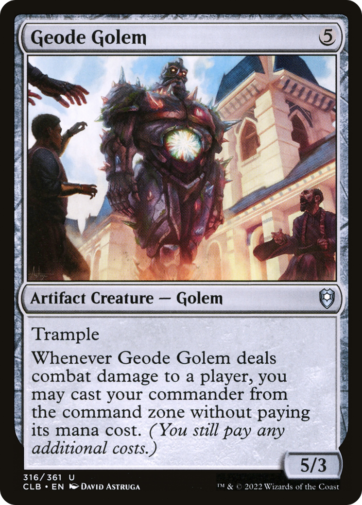 Geode Golem [Commander Legends: Battle for Baldur's Gate] | Webway Games