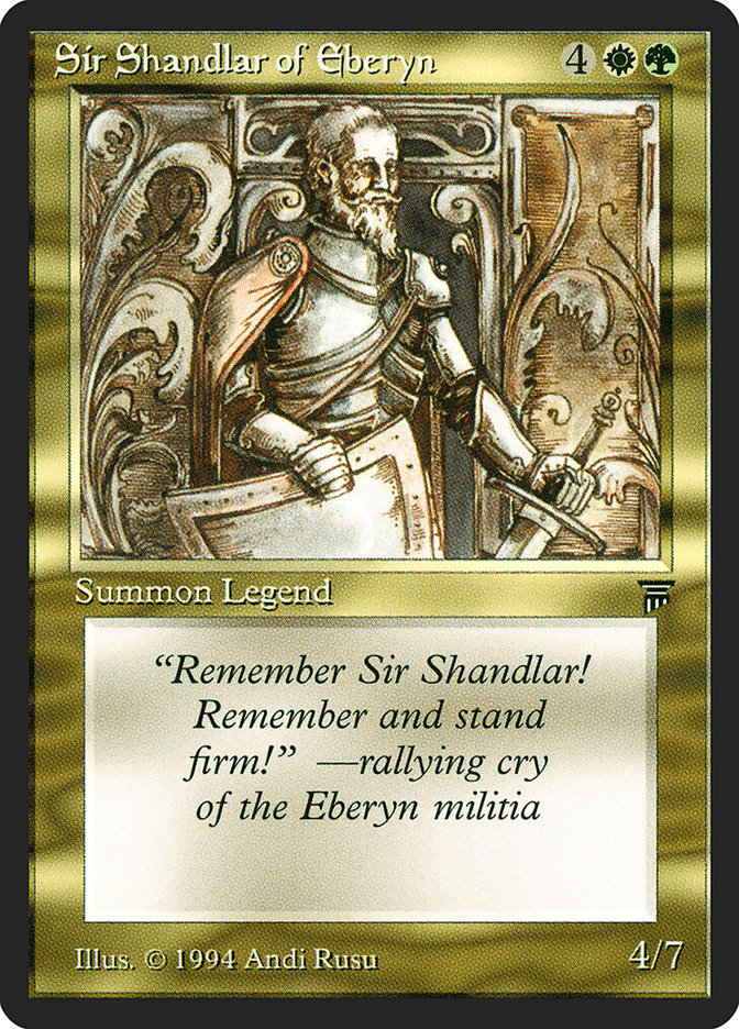 Sir Shandlar of Eberyn [Legends] | Webway Games