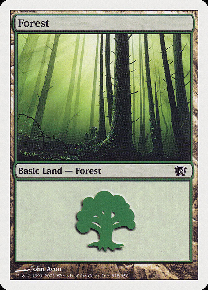 Forest (#348) [Eighth Edition] | Webway Games