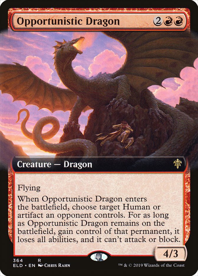 Opportunistic Dragon (Extended Art) [Throne of Eldraine] | Webway Games