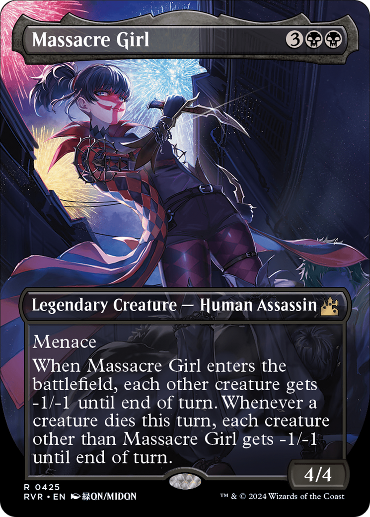Massacre Girl (Anime Borderless) [Ravnica Remastered] | Webway Games