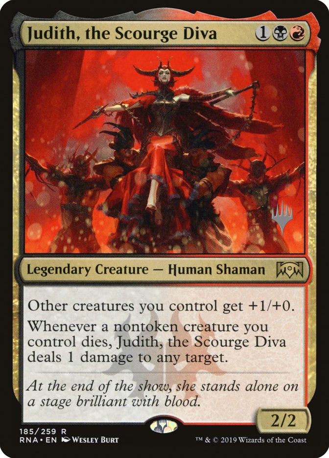 Judith, the Scourge Diva (Promo Pack) [Ravnica Allegiance Promos] | Webway Games