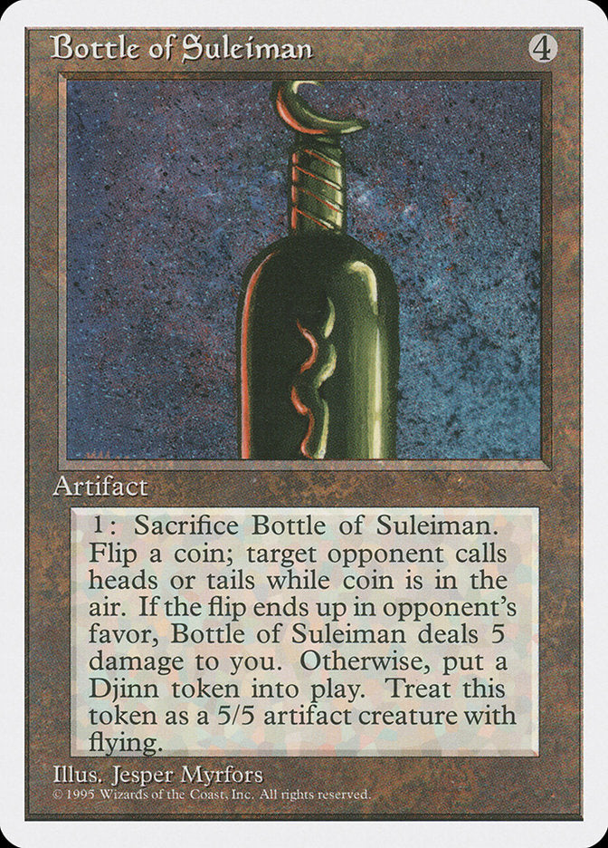 Bottle of Suleiman [Fourth Edition] | Webway Games