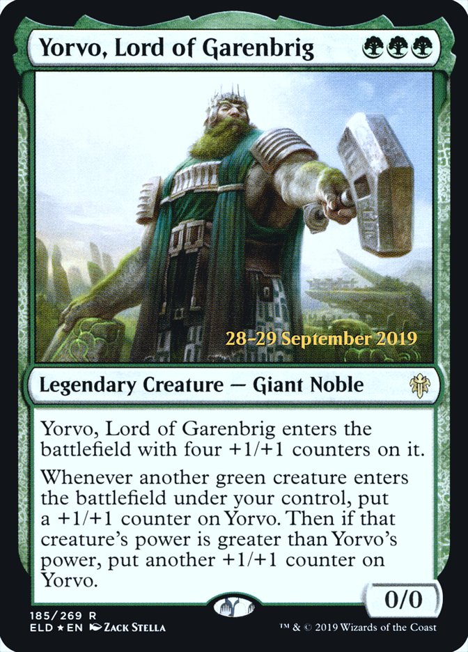 Yorvo, Lord of Garenbrig  [Throne of Eldraine Prerelease Promos] | Webway Games