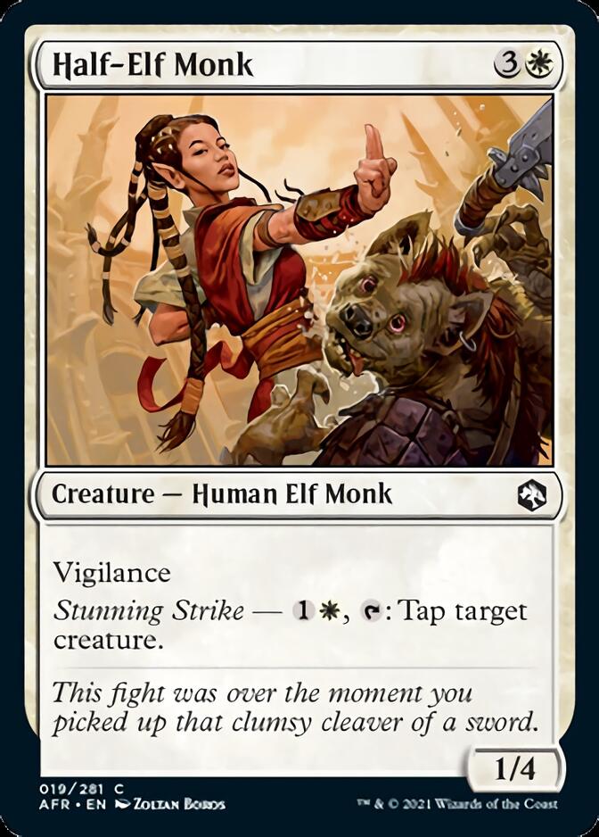 Half-Elf Monk [Dungeons & Dragons: Adventures in the Forgotten Realms] | Webway Games