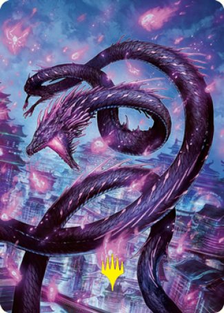 Junji, the Midnight Sky 2 Art Card (Gold-Stamped Signature) [Kamigawa: Neon Dynasty Art Series] | Webway Games