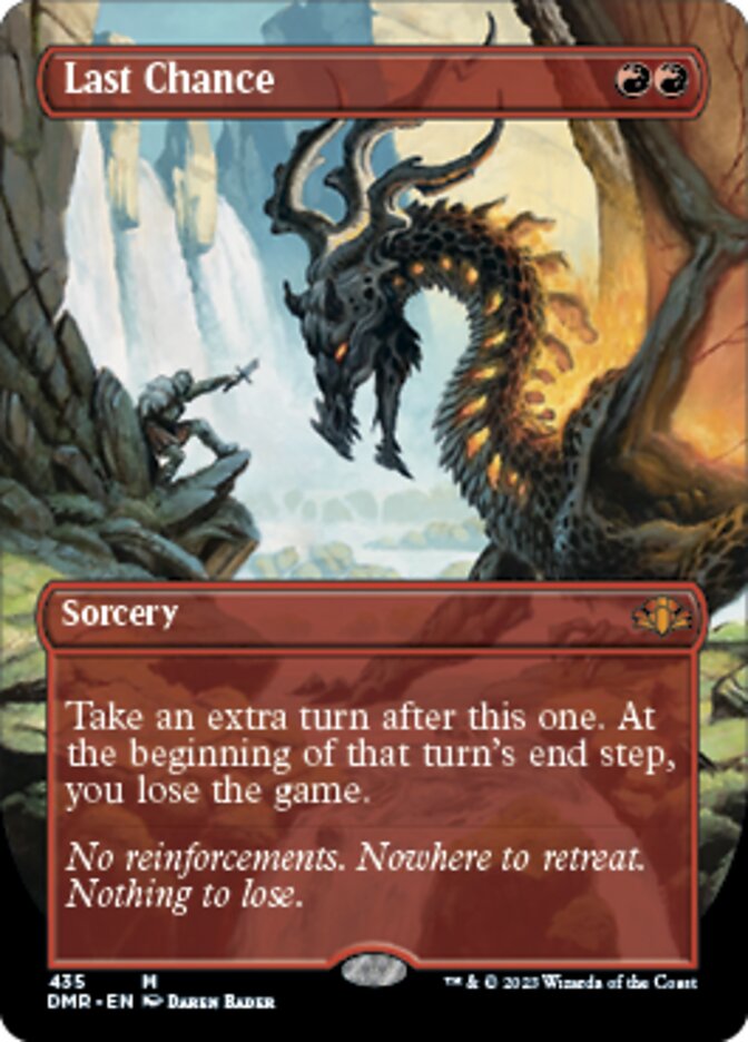 Last Chance (Borderless Alternate Art) [Dominaria Remastered] | Webway Games