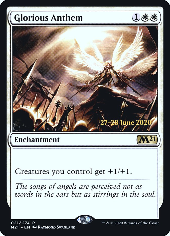Glorious Anthem  [Core Set 2021 Prerelease Promos] | Webway Games