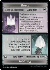 Copy // Royal Role / Virtuous Role Double-Sided Token [Wilds of Eldraine Commander Tokens] | Webway Games