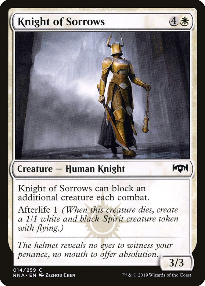 Knight of Sorrows [Ravnica Allegiance] | Webway Games