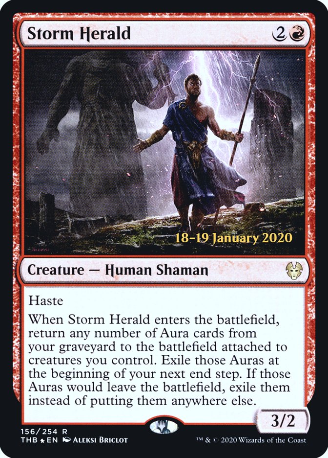 Storm Herald [Theros Beyond Death Prerelease Promos] | Webway Games