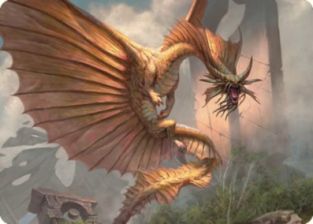 Ancient Gold Dragon Art Card (28) [Commander Legends: Battle for Baldur's Gate Art Series] | Webway Games
