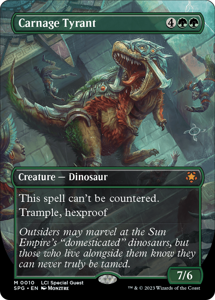 Carnage Tyrant (Borderless) [The Lost Caverns of Ixalan Special Guests] | Webway Games