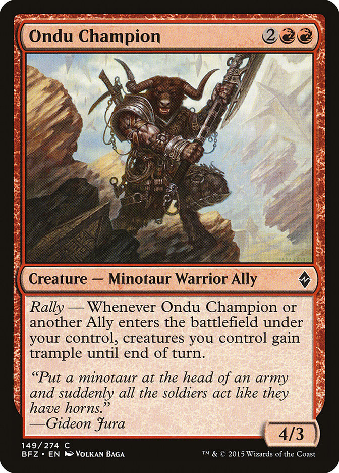 Ondu Champion [Battle for Zendikar] | Webway Games