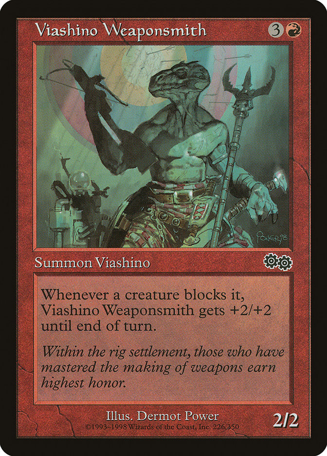 Viashino Weaponsmith [Urza's Saga] | Webway Games
