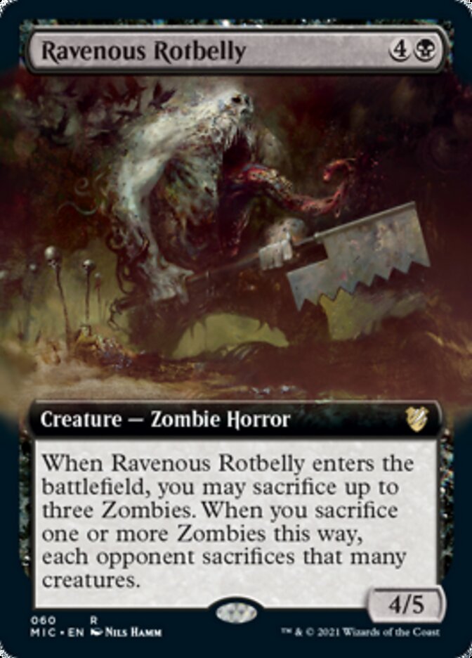 Ravenous Rotbelly (Extended) [Innistrad: Midnight Hunt Commander] | Webway Games