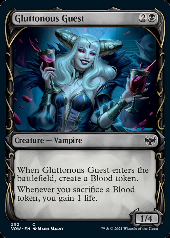 Gluttonous Guest (Showcase Fang Frame) [Innistrad: Crimson Vow] | Webway Games