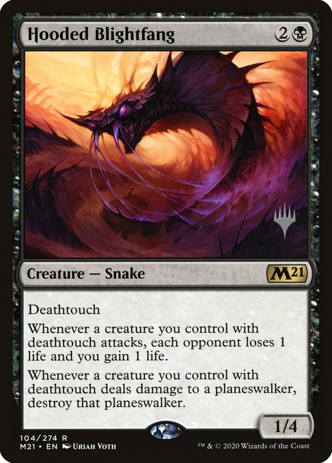 Hooded Blightfang (Promo Pack) [Core Set 2021 Promos] | Webway Games