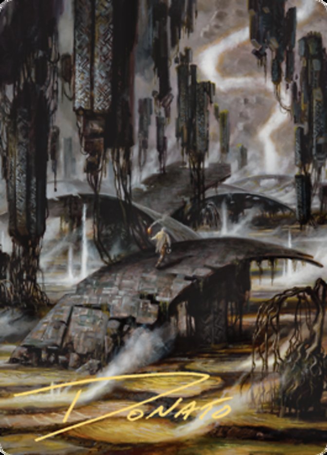 Grimclimb Pathway Art Card (Gold-Stamped Signature) [Zendikar Rising Art Series] | Webway Games