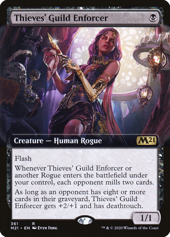 Thieves' Guild Enforcer (Extended Art) [Core Set 2021] | Webway Games