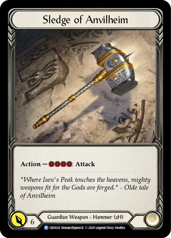 Sledge of Anvilheim [CRU024] 1st Edition Cold Foil | Webway Games