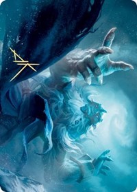 Cyclone Summoner Art Card (Gold-Stamped Signature) [Kaldheim: Art Series] | Webway Games