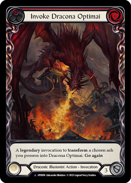 Invoke Dracona Optimai // Dracona Optimai (Marvel) [UPR006] (Uprising)  Cold Foil | Webway Games