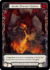 Invoke Dracona Optimai // Dracona Optimai (Marvel) [UPR006] (Uprising)  Cold Foil | Webway Games
