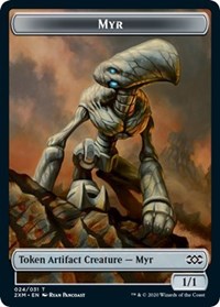 Myr (024) // Thopter (008) Double-sided Token [Double Masters Tokens] | Webway Games