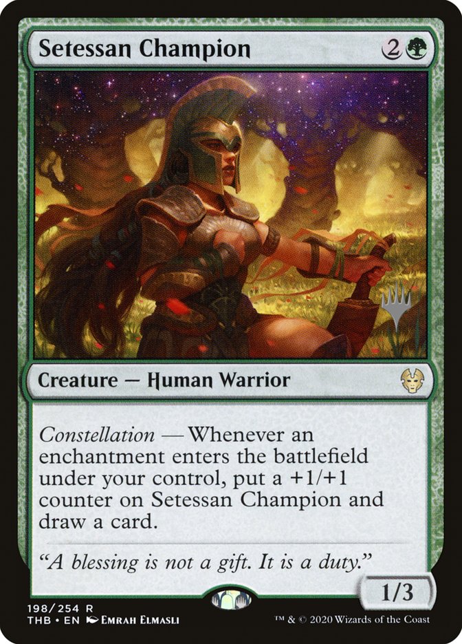 Setessan Champion (Promo Pack) [Theros Beyond Death Promos] | Webway Games