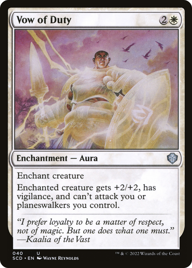 Vow of Duty [Starter Commander Decks] | Webway Games