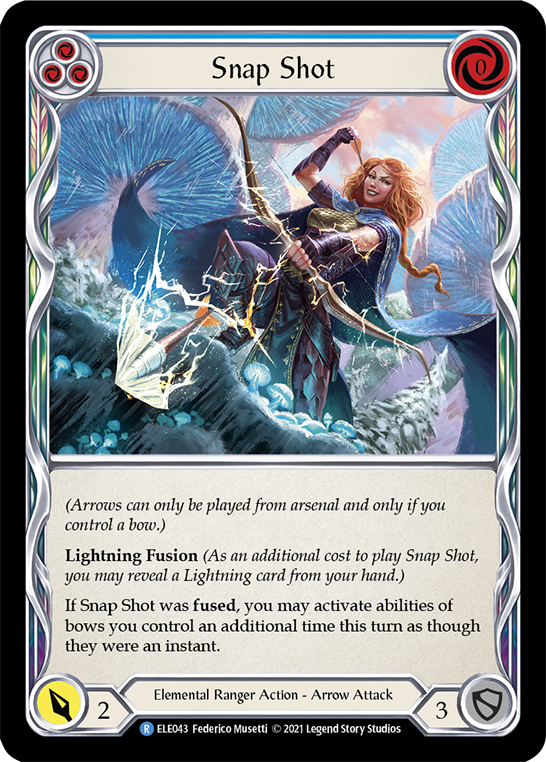 Snap Shot (Blue) [ELE043] (Tales of Aria)  1st Edition Normal | Webway Games