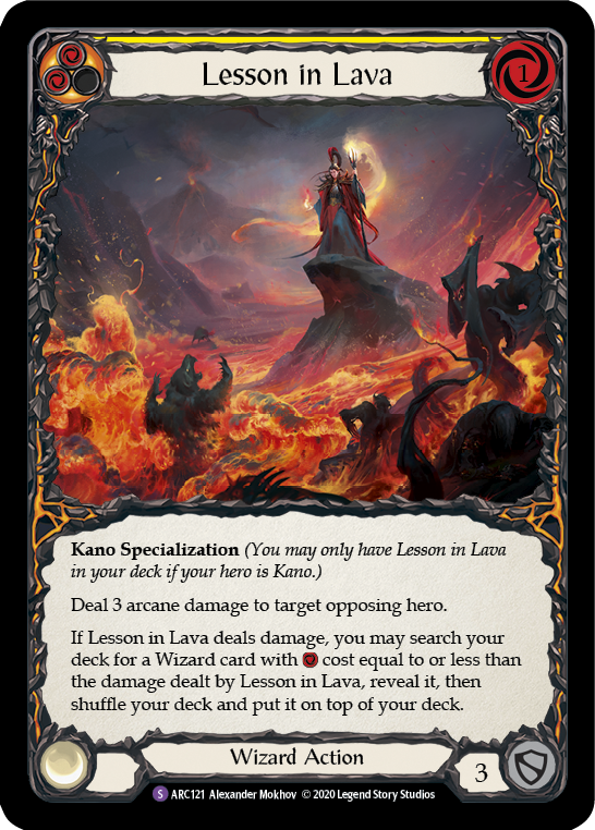 Lesson in Lava [ARC121] Unlimited Rainbow Foil | Webway Games