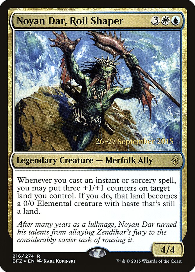 Noyan Dar, Roil Shaper  (Prerelease) [Battle for Zendikar Prerelease Promos] | Webway Games