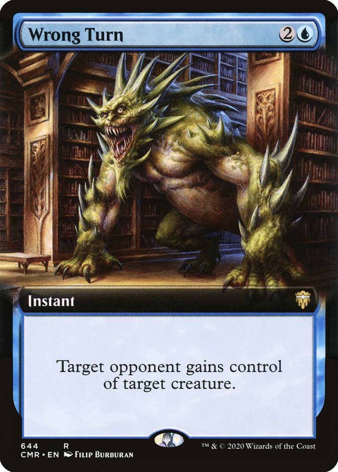 Wrong Turn (Extended Art) [Commander Legends] | Webway Games