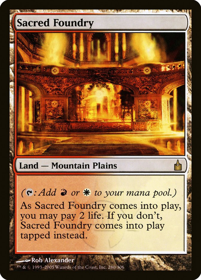 Sacred Foundry [Ravnica: City of Guilds] | Webway Games