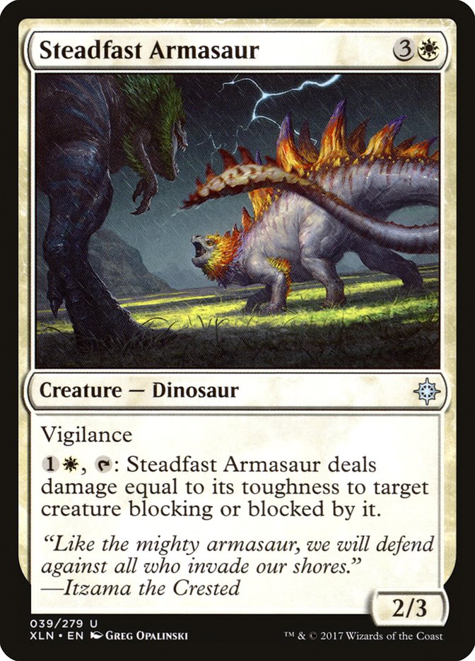 Steadfast Armasaur [Ixalan] | Webway Games