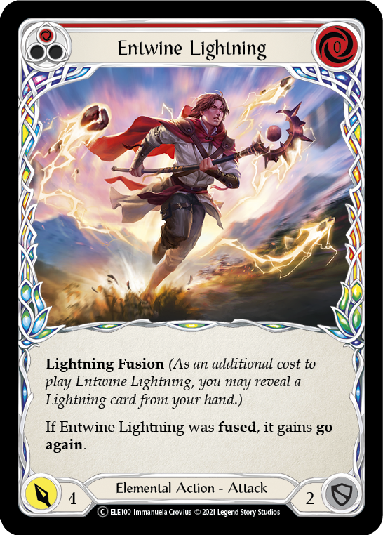 Entwine Lightning (Red) [U-ELE100] Unlimited Rainbow Foil | Webway Games